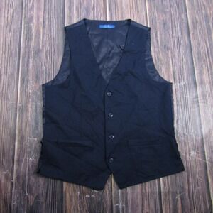 Sean Alexander Suit Vest Mens 38R Navy Blue Formal Waistcoat M282SK-02